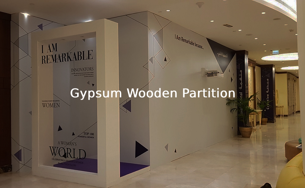 Gypsum Wooden Partition
