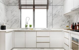 Marble work in Kitchen